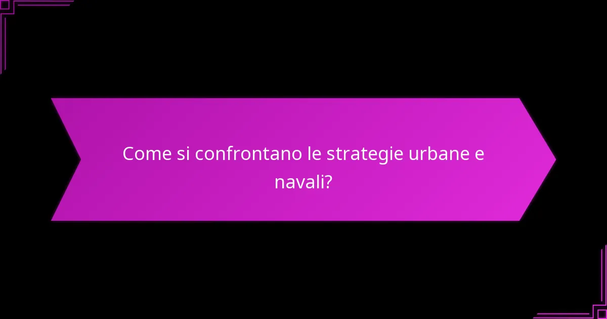 Cosa sono le strategie navali e quali sono le loro caratteristiche principali?