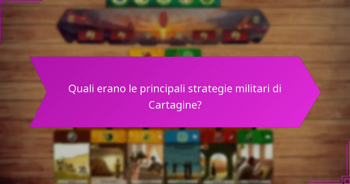 Quali furono le conseguenze dell’espansione militare di Cartagine?