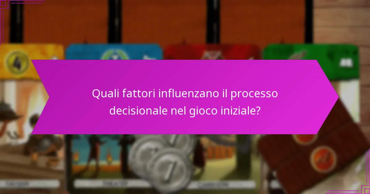 Quali sono gli errori comuni nelle tattiche del gioco iniziale?