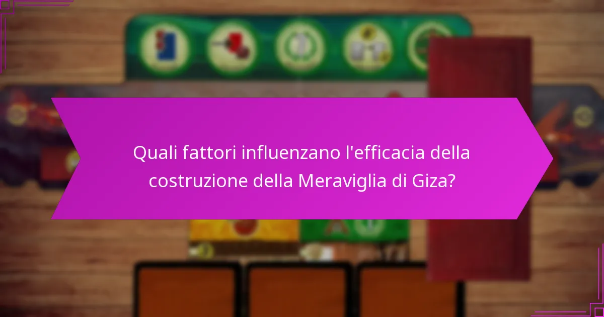 Quali sono i punti vittoria associati alla Meraviglia di Giza?