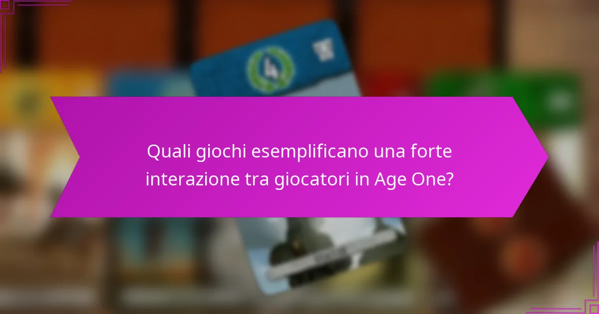 Quali scelte strategiche affrontano i giocatori in Age One?